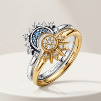 Solara Moon Gold Ring