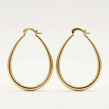 Lumière Oval Hoop Earrings