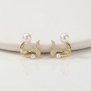 Aurelia Pearl Mermaid Earrings