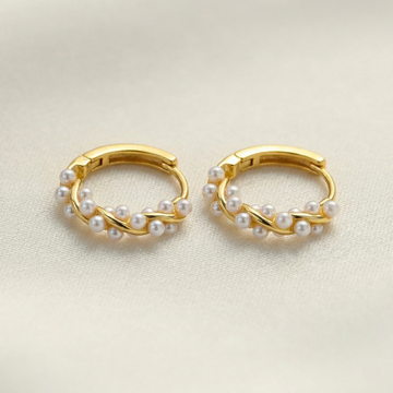 Pearl Signature Hoops