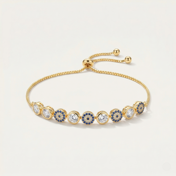 Evil Eye Crystal Adjustable Bracelet