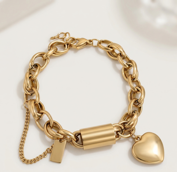 Eterna Heart Link Bracelet