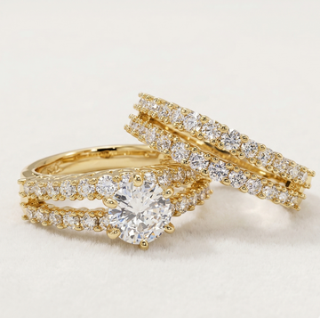 Aurora Lux Zirconia Bridal Ring Set