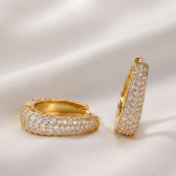 Parisian Luxe Sparkle Hoops