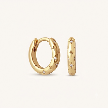Celestial Gold Hoops