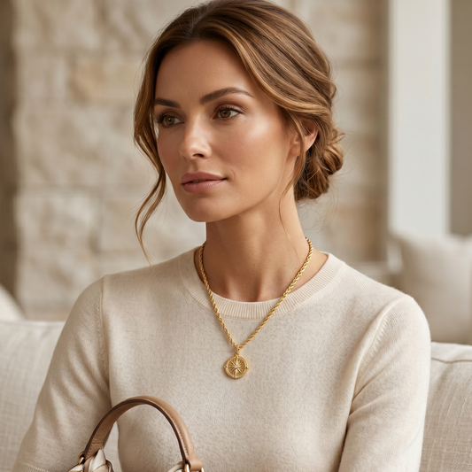 Astra Compass Necklace