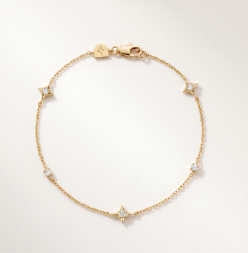 Celestial Diamond Star Bracelet