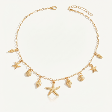 Golden Tide Charm Necklace
