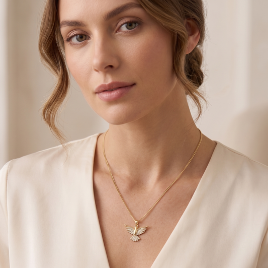 Aurelis Radiant Wing Necklace