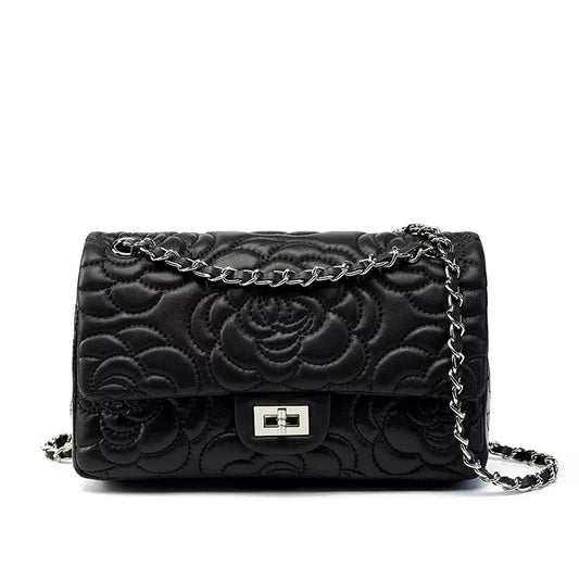 Rose Quilted Chain Bag