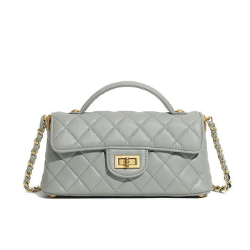 Veloura Quilted Top Handle Bag