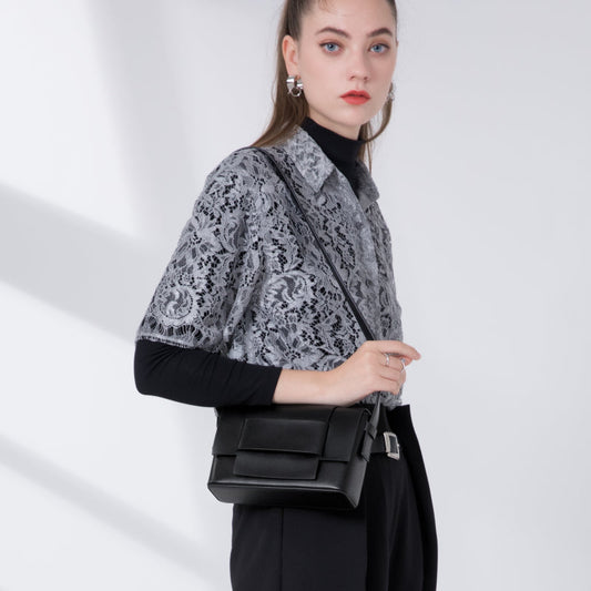 Midnight Sculpt Crossbody Bag