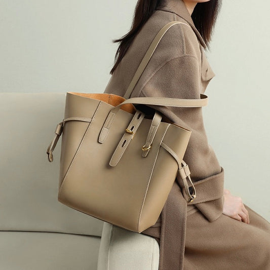 Gold Clasp Tote Bag