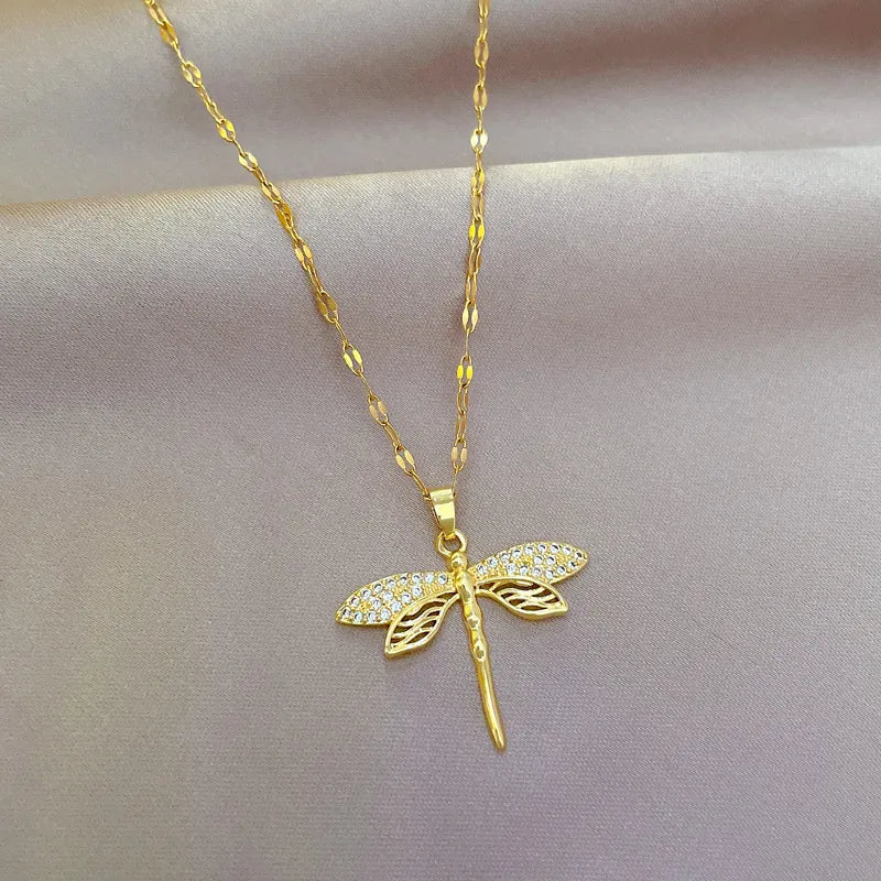 Aurelia Dragonfly Necklace - Orlumea