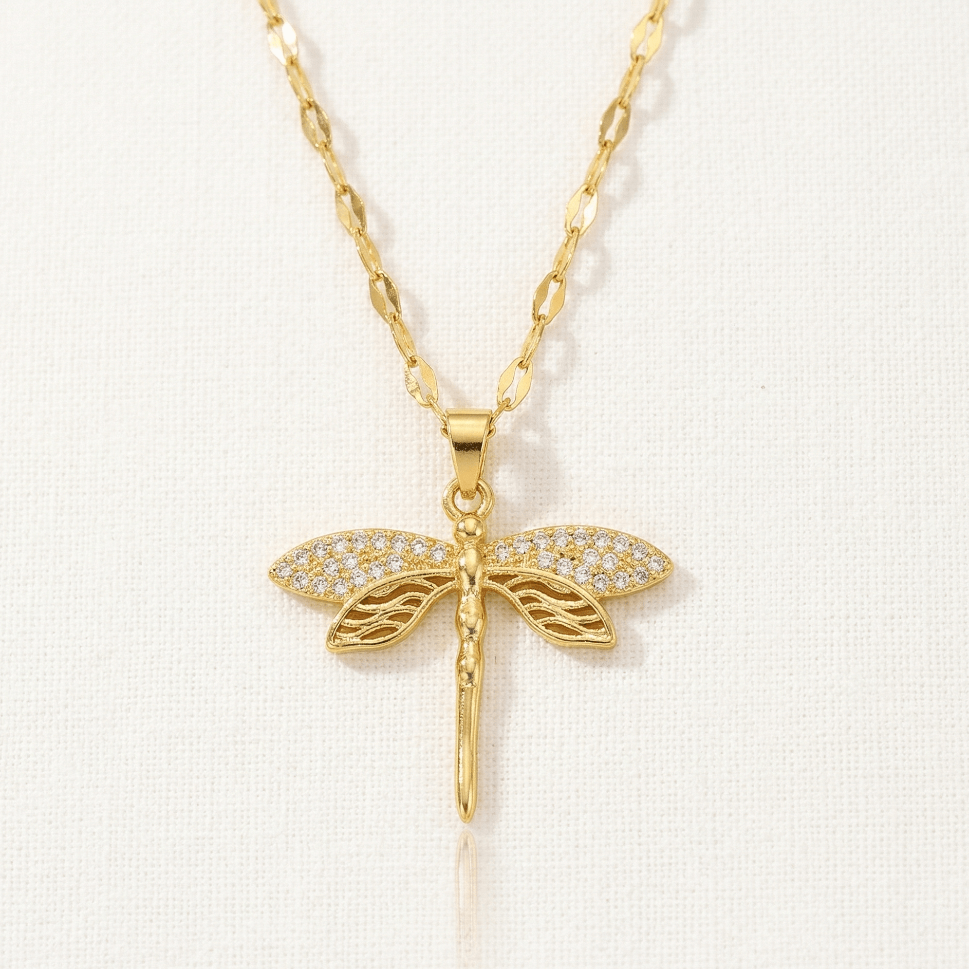 Aurelia Dragonfly Necklace - Orlumea