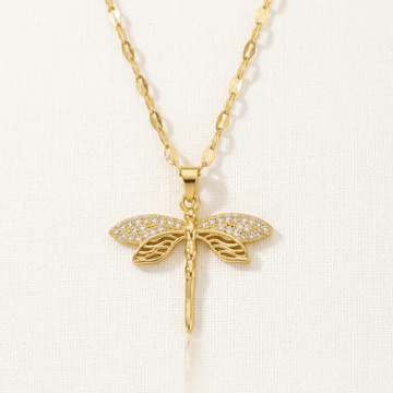 Aurelia Dragonfly Necklace - Orlumea