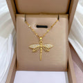 Aurelia Dragonfly Necklace - Orlumea