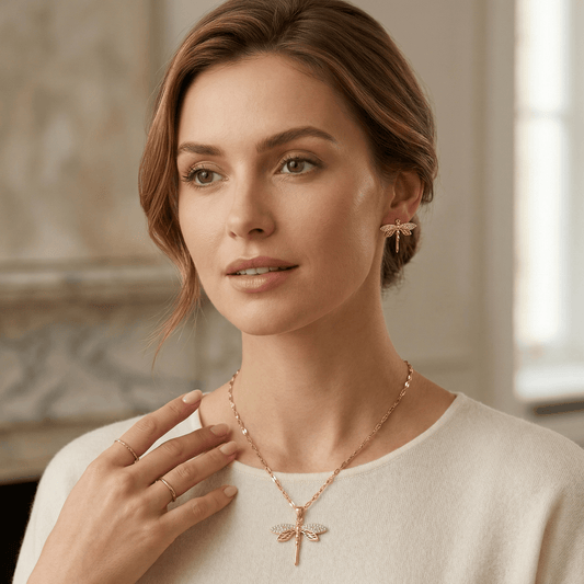 Aurelia Dragonfly Necklace - Orlumea