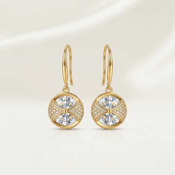 Aurelia Radiant Zirconia Earrings - Orlumea