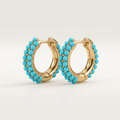 Aurelia Turquoise Luxe Hoops - Orlumea