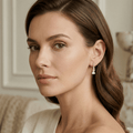 Aurelia Zirconia Gold Drop Earrings - Orlumea