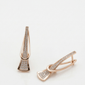 Aurelia Zirconia Gold Drop Earrings - Orlumea