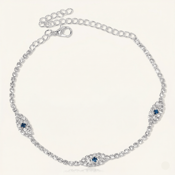 Aurelia Zirconia Tennis Anklet - Orlumea