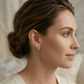 Aurora Crystal Hoop Earrings - Orlumea