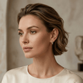 Aurora Crystal Hoop Earrings - Orlumea