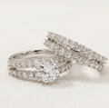 Aurora Lux Zirconia Bridal Ring Set - Orlumea