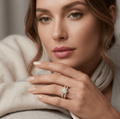Aurora Lux Zirconia Bridal Ring Set - Orlumea