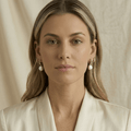 Aurora Pearl Hoop Earrings - Orlumea