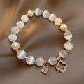 Aurora Pearl Zirconia Gold Bracelet - Orlumea