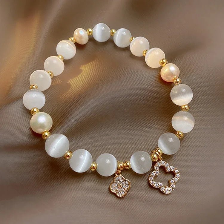 Aurora Pearl Zirconia Gold Bracelet - Orlumea