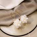Blossom Pearl Drop Earrings - Orlumea