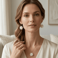 Blossom Pearl Drop Earrings - Orlumea