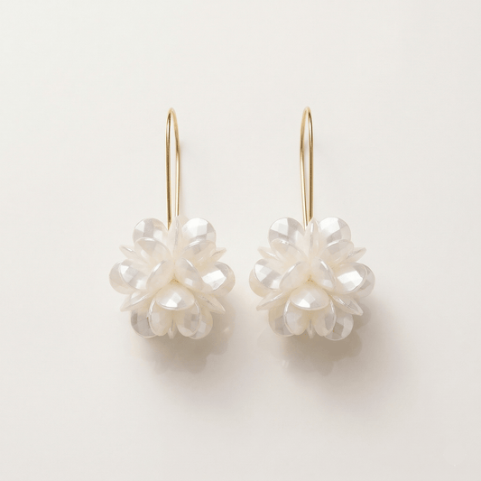 Blossom Pearl Drop Earrings - Orlumea