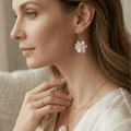 Blossom Pearl Drop Earrings - Orlumea