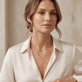 Celeste Double Layer Drop Necklace - Orlumea