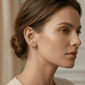 Celeste Star & Moon Stud Earrings Set - Orlumea