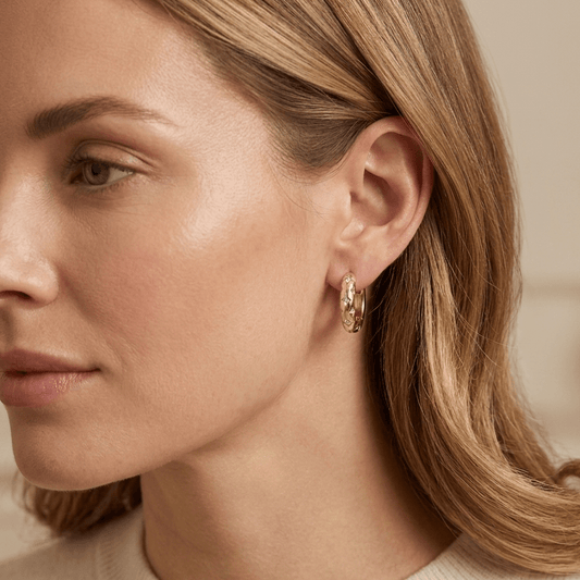 Celestial Gold Hoops - Orlumea