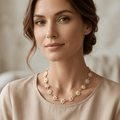 Daisy Flower Gold Chain Necklace - Orlumea