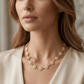 Daisy Flower Gold Chain Necklace - Orlumea