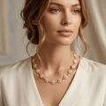 Daisy Flower Gold Chain Necklace - Orlumea