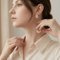 Elara Pearl Cluster Huggie Earrings - Orlumea