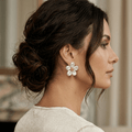 Elara Pearl Flower Earrings - Orlumea