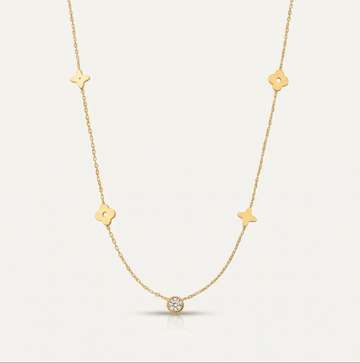 Elaris Bloom Crystal Necklace - Orlumea