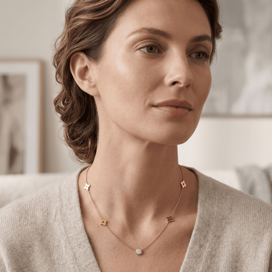 Elaris Bloom Crystal Necklace - Orlumea