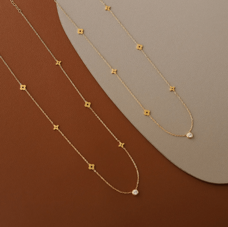 Elaris Bloom Crystal Necklace - Orlumea