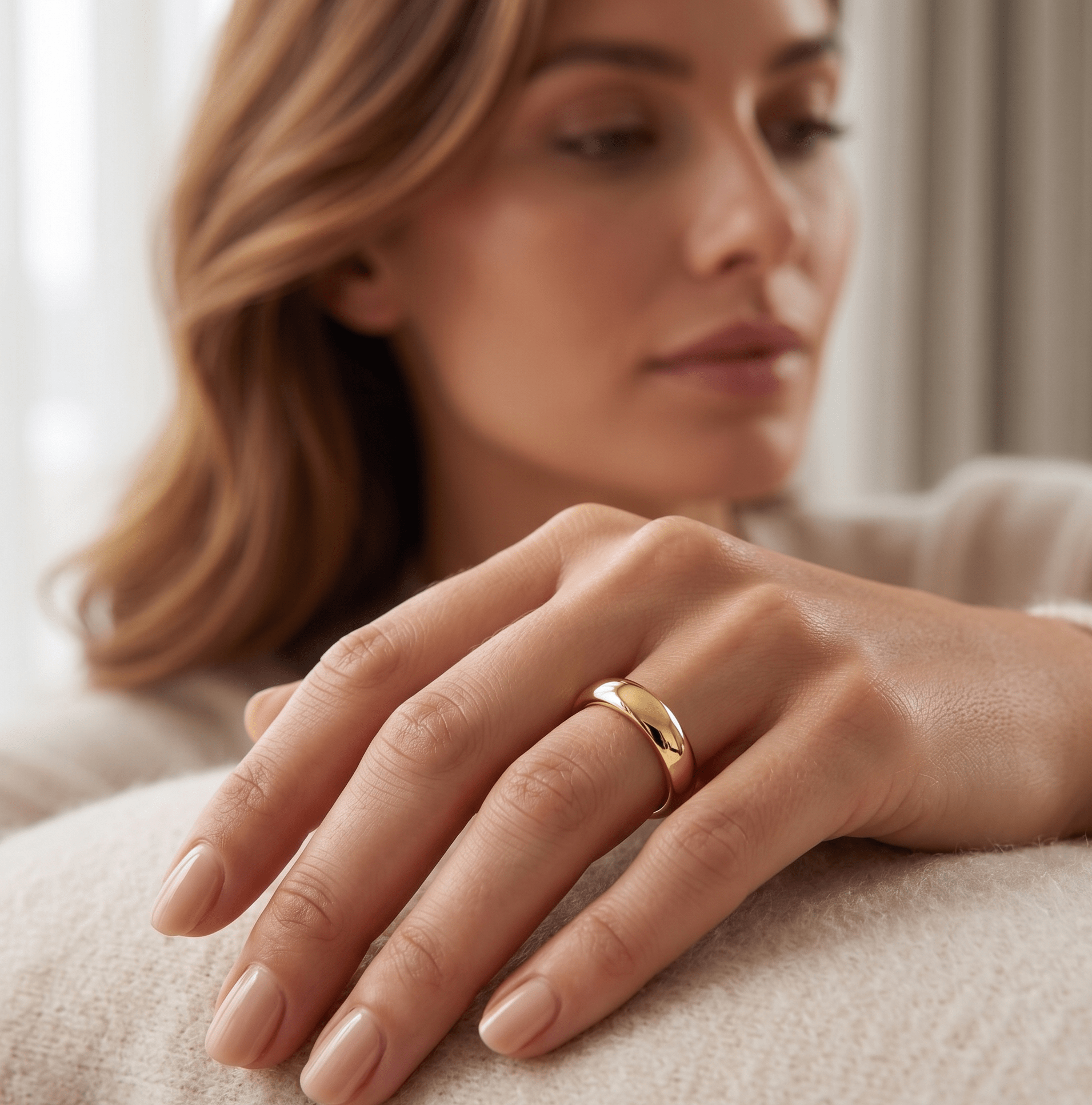 Élyra Curve Ring - Orlumea